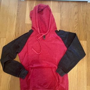 District red/grey hoodie